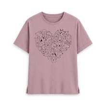 Load image into Gallery viewer, Mauve Printed T-shirt Front