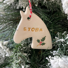 Load image into Gallery viewer, Personalised Horse Xmas Ornament