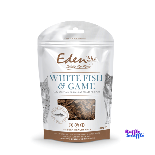 Eden White Fish & Game Air Dried Treats - For Cats and Dogs