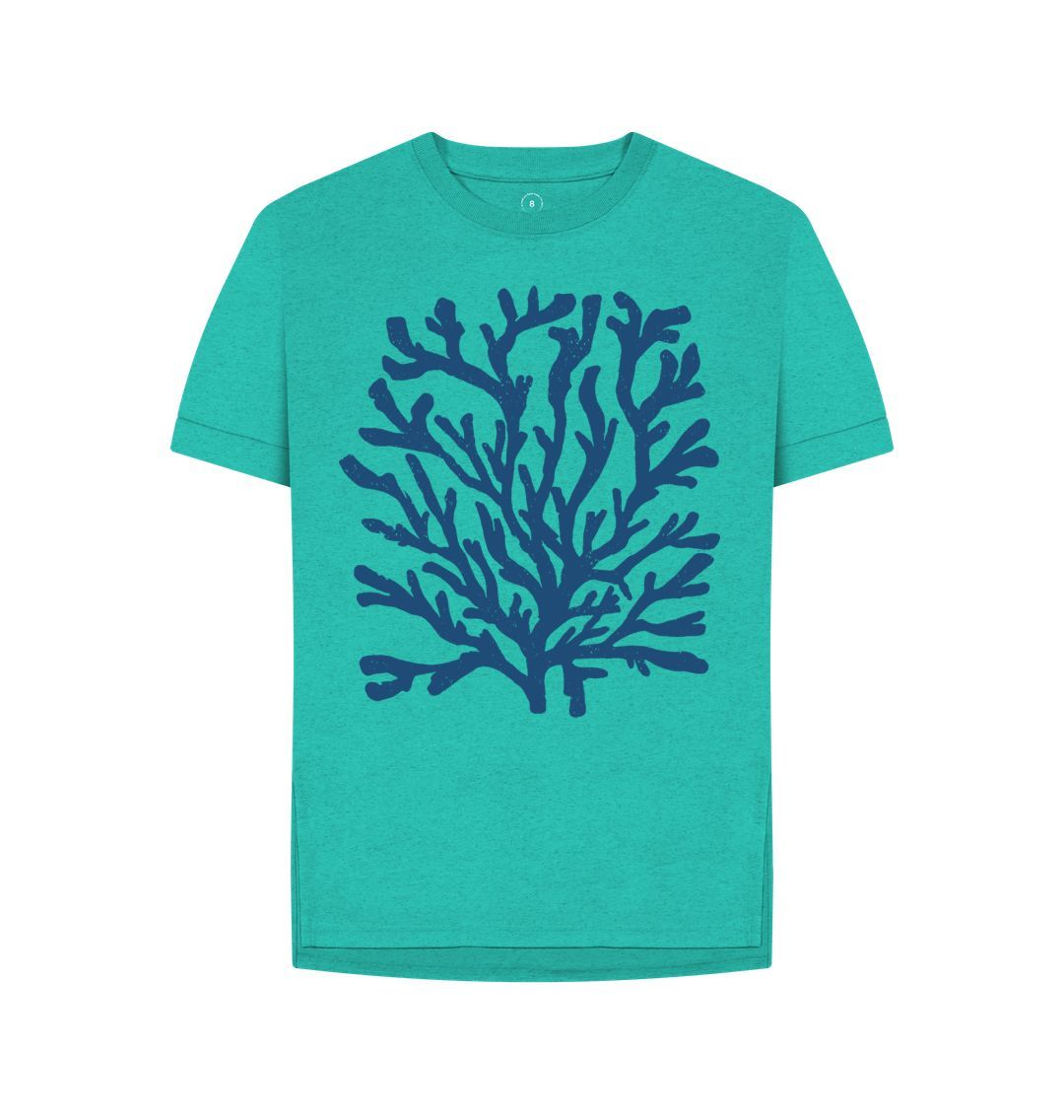 Coral Printed Cotton T-Shirt