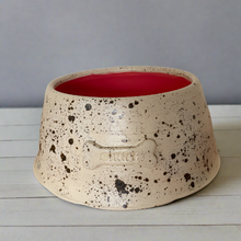 Load image into Gallery viewer, Handmade Ceramic Dog Bowls - with personalisation