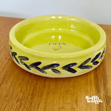 Load image into Gallery viewer, Carved Personalised Ceramic Dog Bowls