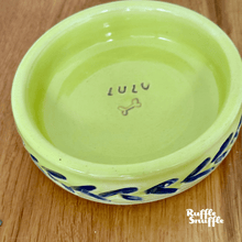 Load image into Gallery viewer, Carved Personalised Ceramic Dog Bowls