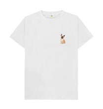 Load image into Gallery viewer, White French Bulldog Print Organic Cotton T-Shirt

