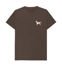 Load image into Gallery viewer, Chocolate Labrador Watercolour Print Organic Cotton T-Shirt
