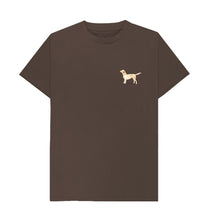 Load image into Gallery viewer, Chocolate Labrador Watercolour Print Organic Cotton T-Shirt