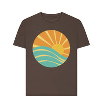 Load image into Gallery viewer, Chocolate Seas the Day Organic Cotton T-Shirt