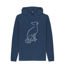Load image into Gallery viewer, Navy Printed Hoody Front