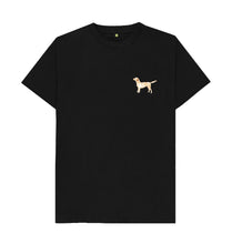 Load image into Gallery viewer, Black Labrador Watercolour Print Organic Cotton T-Shirt