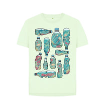 Load image into Gallery viewer, Pastel Green Beach Cleanup Crew Organic Cotton T-Shirt