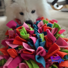 Load image into Gallery viewer, Choose your own colours Ruffle Snuffle mat