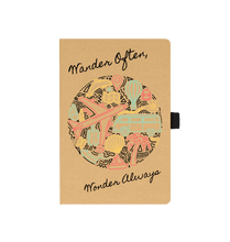 Load image into Gallery viewer, Kraft Wander Often, Wonder Always Notebook Journal