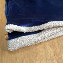 Load image into Gallery viewer, Luxury Navy Velvet Snuggle Sack
