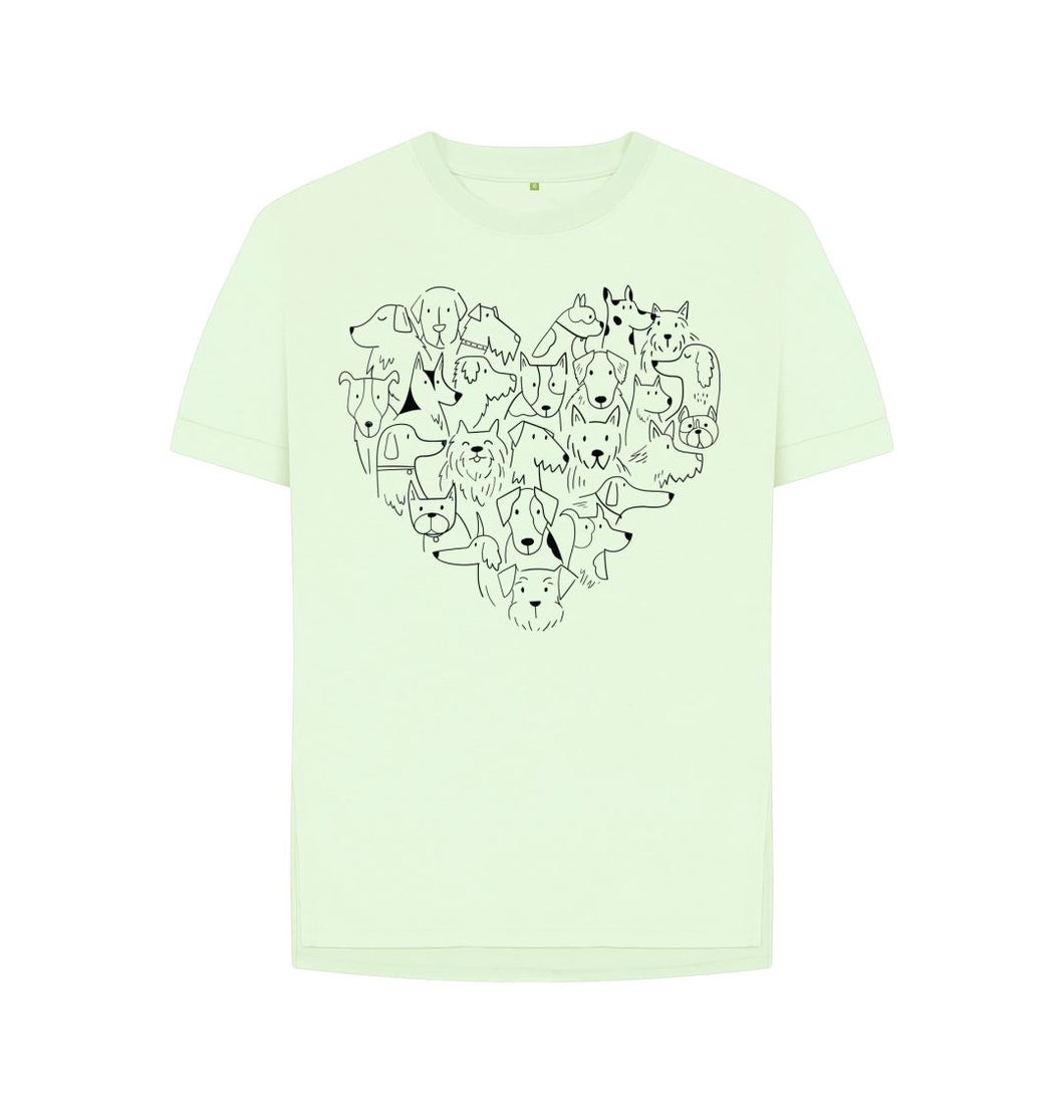 Pastel Green For The Love Of Dogs T-Shirt (7 colours)