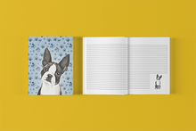 Load image into Gallery viewer, Boston Terrier College Ruled Notebook Journal
