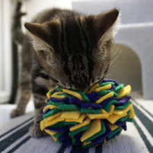 Load image into Gallery viewer, Ruffle Cat Treat Ball - snuffle mat by Ruffle Snuffle