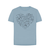 Load image into Gallery viewer, Stone Blue For The Love Of Dogs T-Shirt (7 colours)
