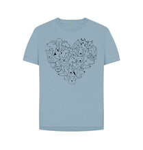 Load image into Gallery viewer, Stone Blue For The Love Of Dogs T-Shirt (7 colours)