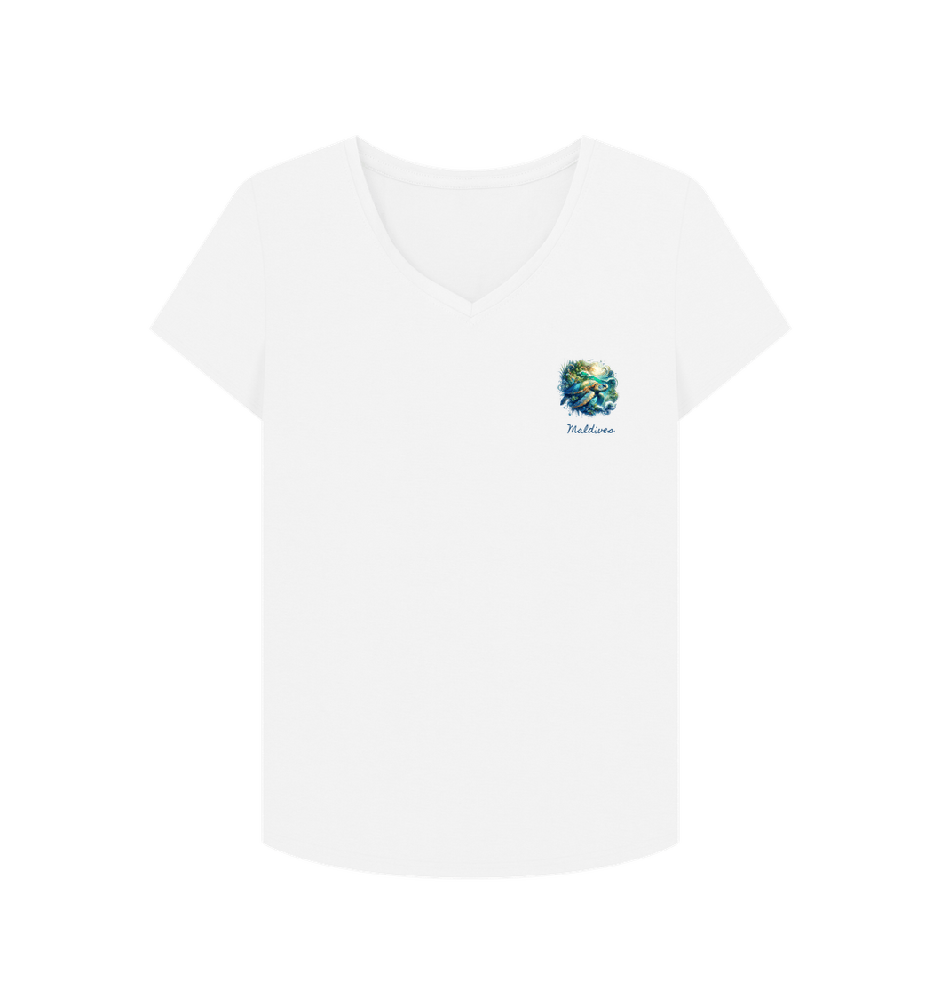White Maldives Organic Cotton TShirt