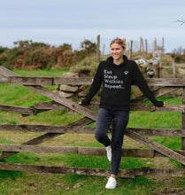 Load image into Gallery viewer, Eat Sleep Walkies Repeat Organic Hoodie
