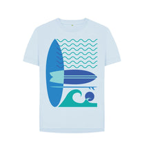 Load image into Gallery viewer, Sky Blue Eco Surf Organic Cotton T-Shirt
