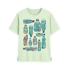 Load image into Gallery viewer, Pastel Green Printed T-shirt Front
