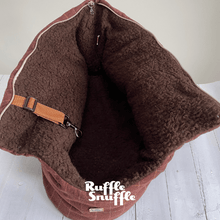 Load image into Gallery viewer, Brown Check Tweed Dog Carrier
