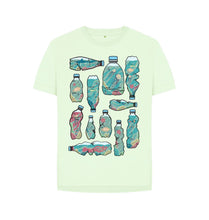 Load image into Gallery viewer, Pastel Green Beach Cleanup Crew Organic Cotton T-Shirt
