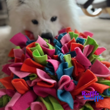 Load image into Gallery viewer, Choose your own colours Ruffle Snuffle mat
