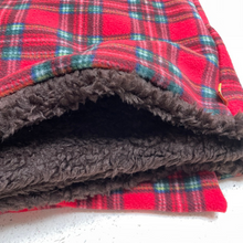 Load image into Gallery viewer, Tartan Christmas Snuggle Sacks / Burrow Bag / Sofa Sack
