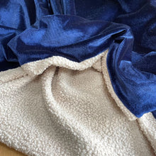 Load image into Gallery viewer, Luxury Navy Velvet Snuggle Sack
