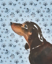 Load image into Gallery viewer, Black &amp; Tan Dachshund College Ruled Notebook Journal
