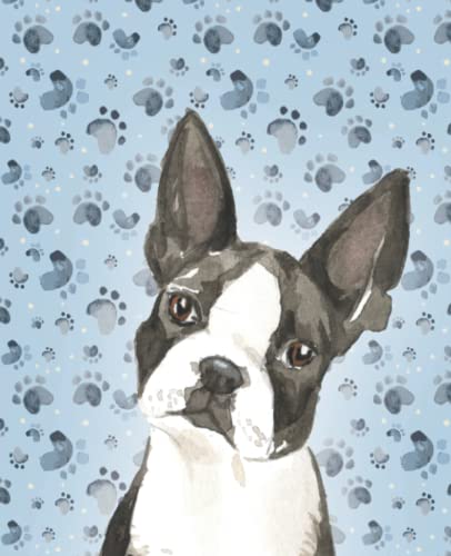 Boston Terrier College Ruled Notebook Journal