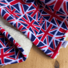 Load image into Gallery viewer, Union Jack Snuggle Sacks / Burrow Bag / Sofa Sack
