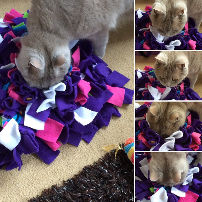 Ruffle Snuffle Meow • with added catnip - snuffle mat by Ruffle Snuffle