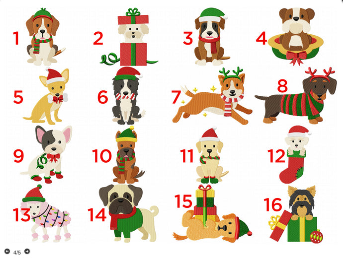 Christmas Dogs -  Personalised Fleece Blanket - snuffle mat by Ruffle Snuffle