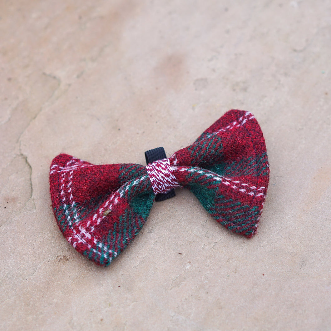 Harris Tweed Dog Bow Tie