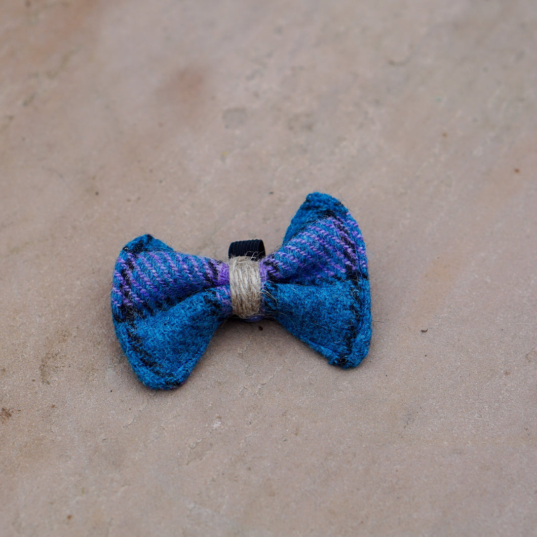Harris Tweed Dog Bow Tie - Small
