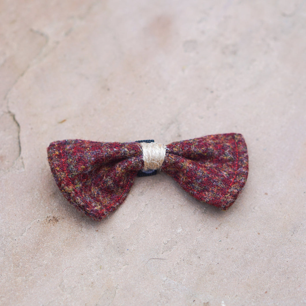 Harris Tweed Dog Bow Tie