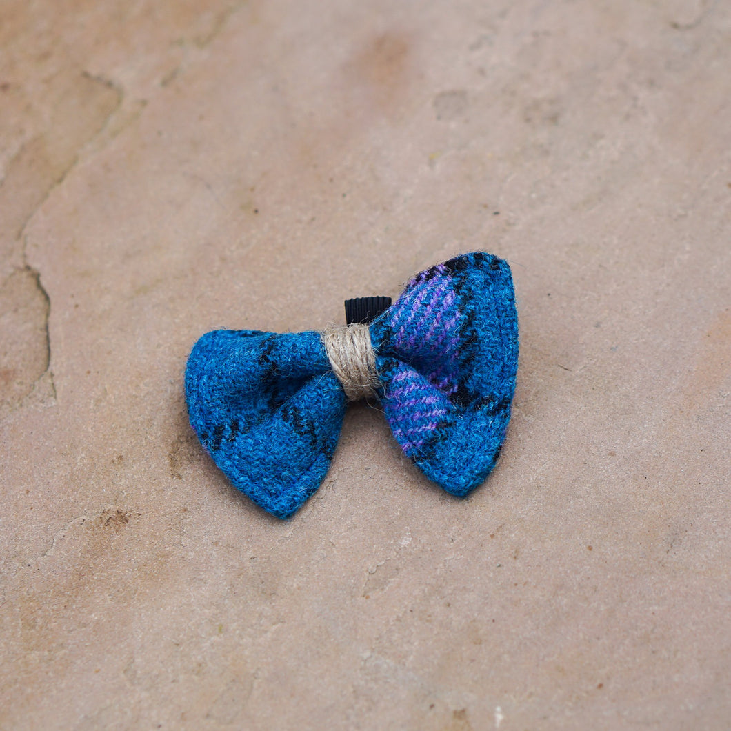 Harris Tweed Dog Bow Tie - Small