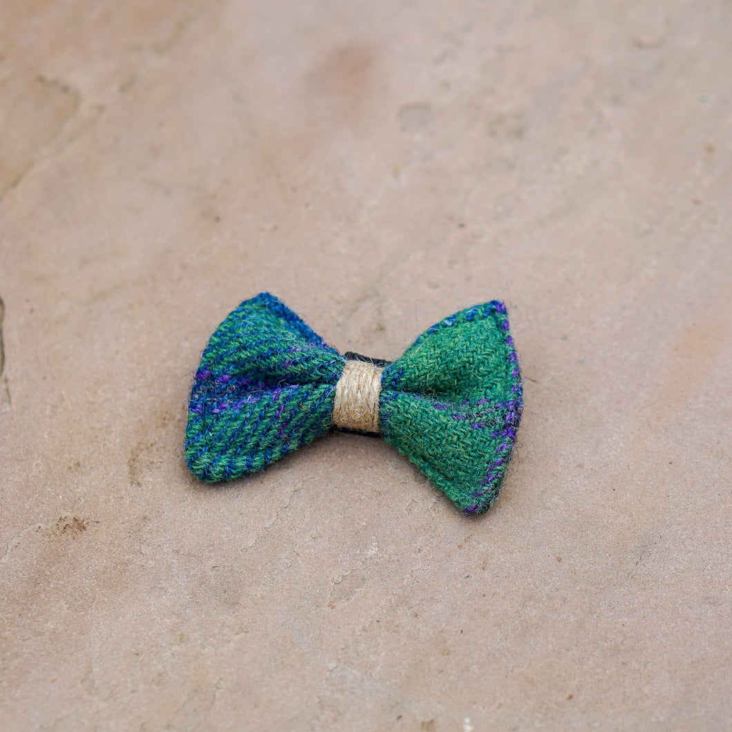 Harris Tweed Dog Bow Tie