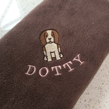 Load image into Gallery viewer, Personalised Fleece Dog Breed Blanket - snuffle mat by Ruffle Snuffle
