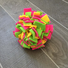 Load image into Gallery viewer, Ruffle Cat Treat Ball - snuffle mat by Ruffle Snuffle
