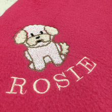Load image into Gallery viewer, Personalised Fleece Dog Breed Blanket - snuffle mat by Ruffle Snuffle
