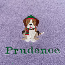 Load image into Gallery viewer, Christmas Dogs -  Personalised Fleece Blanket

