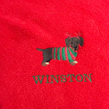 Load image into Gallery viewer, Christmas Dogs -  Personalised Fleece Blanket
