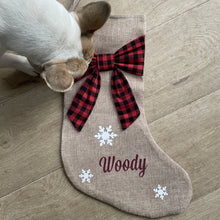 Load image into Gallery viewer, Personalised Christmas Stocking for Dogs
