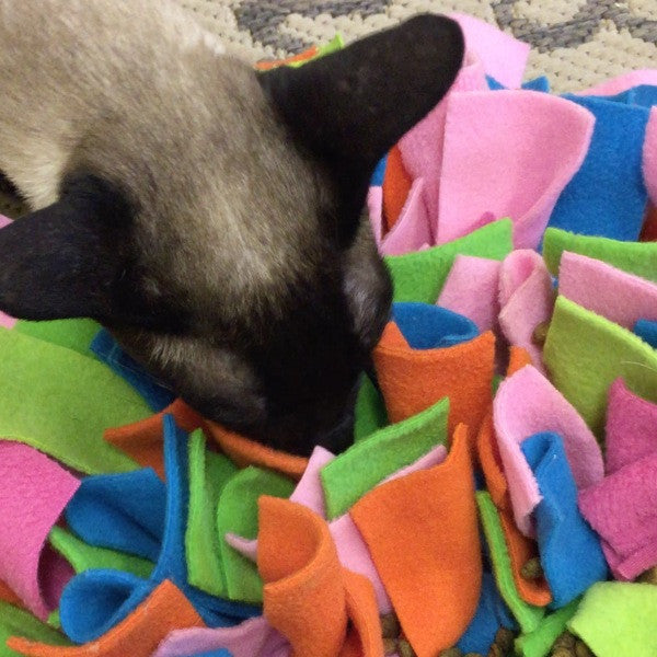 Ruffle Snuffle Meow • with added catnip - snuffle mat by Ruffle Snuffle