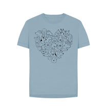 Load image into Gallery viewer, Stone Blue For The Love Of Dogs T-Shirt (7 colours)

