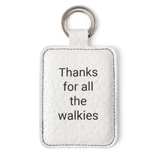 Load image into Gallery viewer, Thanks for the Walkies  - Dog Breed leather keyring
